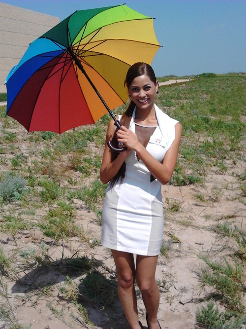 на конкурсе красоты "Мисс Мира 2012". Камила Рекабаррен