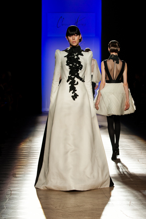 Паказ Clarisse Hieraix — Aurora Fashion Week Russia SS14 (нарады і вобразы: белая вячэрняя сукенка)