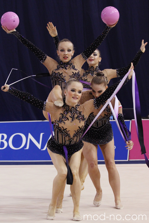 Group competition. Poland — World Cup 2013 (looks: black leotard)