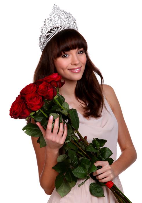 Фотафакт: "Miss Polonia" Паўліна Крупінска і кветкі