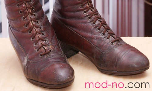 Покупка 1930 года. Полусапожки со шнуровкой