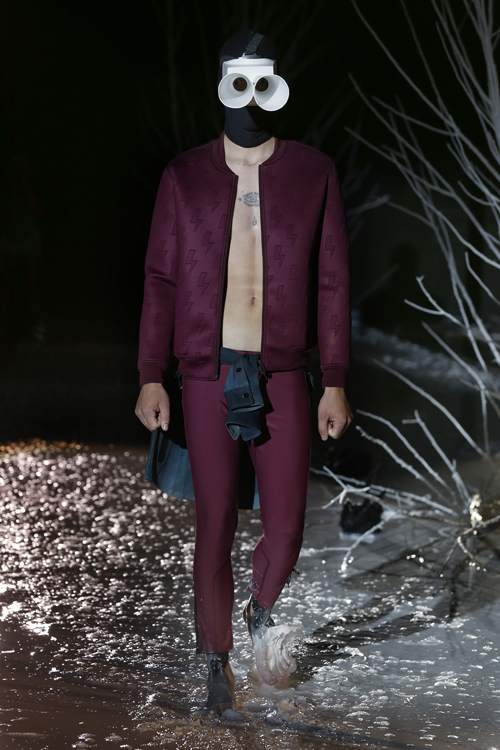 Han Kjøbenhavn show — Copenhagen Fashion Week SS15 (looks: burgundy men's suit)