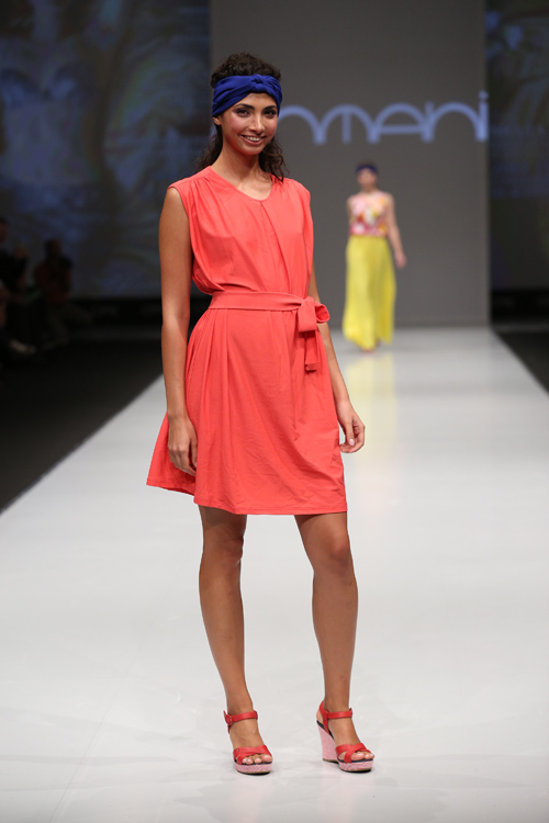 Domeni show — CPM SS2015 (looks: coral dress)