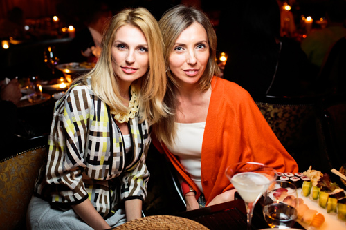 Sasha Saveleva und Svetlana Bondarchuk. MUZ-TV: Gala Dinner