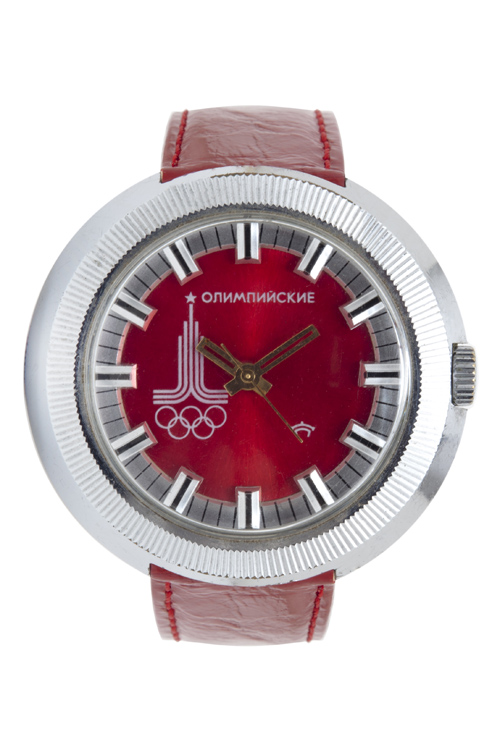 часы с символикой Олимпиады-80. Часы "Ракета": сделано в СССР