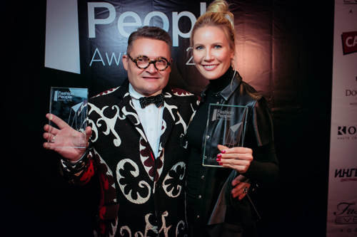 Alexandre Vassiliev und Elena Letuchaya. Fashion People Awards 2016