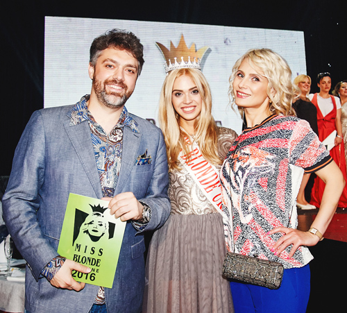 Finał — Miss Blonde Ukraine 2016 (osoby: Aleksey Diveyev-Tserkovny, Natalja Spitkowskaja)