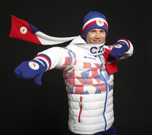 Jan Kubičík. Beijing 2022. Olympic uniform. Czech Republic